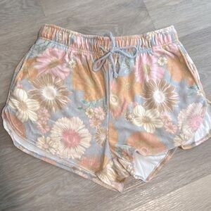 Terry cloth shorts with drawstring